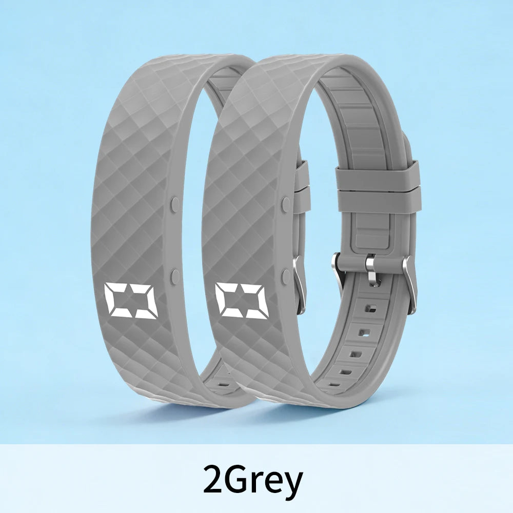 Smart Bracelet LED Digital Waterproof Smart Clock Smartband With running pedometer Monitor Smart Band Vibration Alarm Reminder
