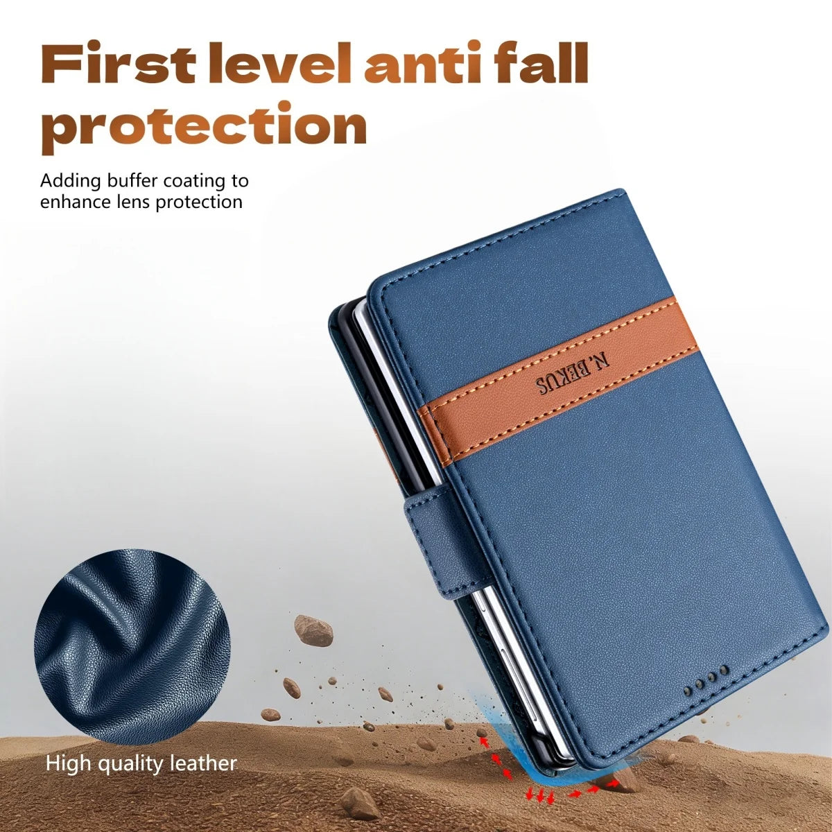 Business Luxury Leather RFID Wallet Card Solt Phone Case for Samsung Galaxy Z Fold8 Ultra Fold 4 5 6 7 8 Flip Protective Cover