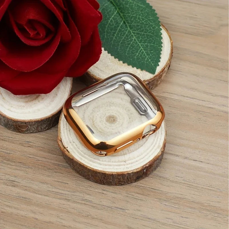 Screen Protector for Apple Watch 41mm 44mm 40mm 45mm 46mm 42mm TPU Full Cover bumper Case iWatch Series 12 11 10 9 8 7 SE 6 5
