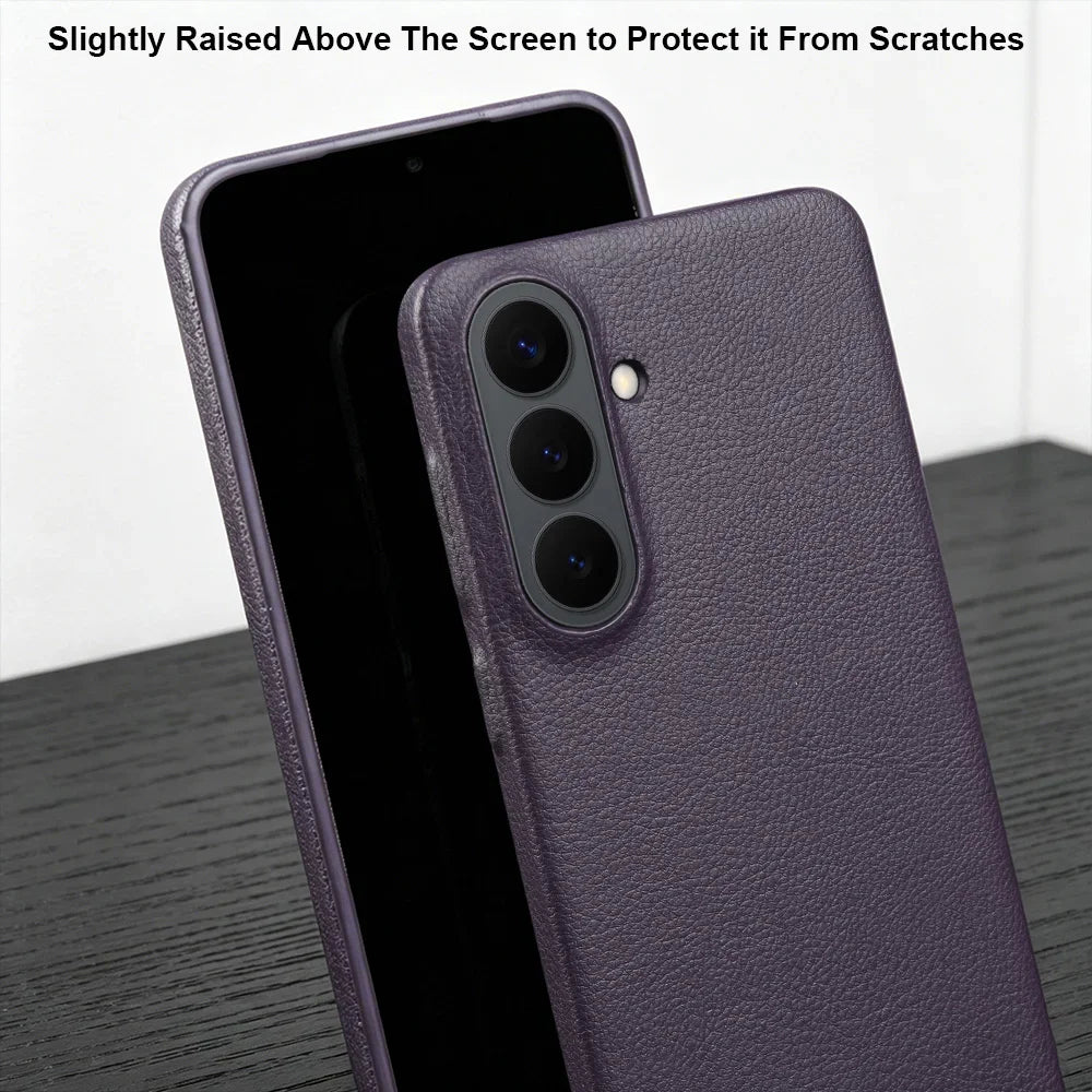 For Magsafe Case For Samsung Galaxy S26 Ultra S24 Plus S25 Edge S23 S21 S20 FE Note 20 S22 Ultra Phone Case Leather Back Cover