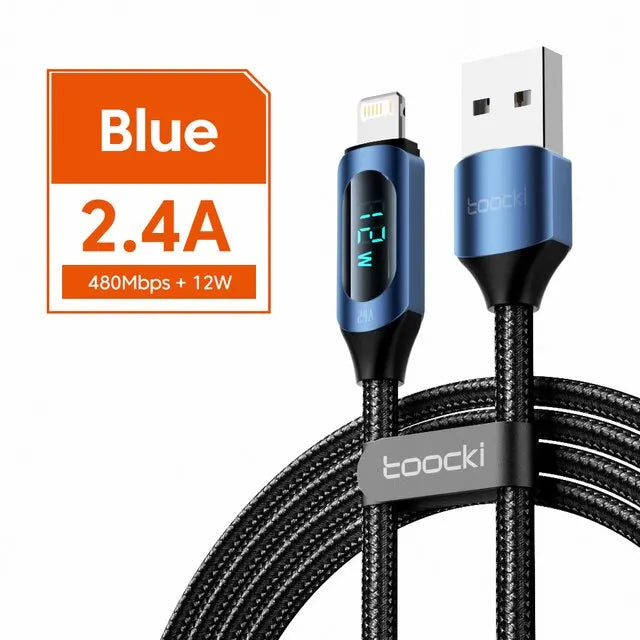 Toocki USB C Lighting Cable For iPhone 14 13 12 Pro Max X Xr 8 7 Plus PD 20W Fast Charger Lighting Data Wire Cord For iPad 1m