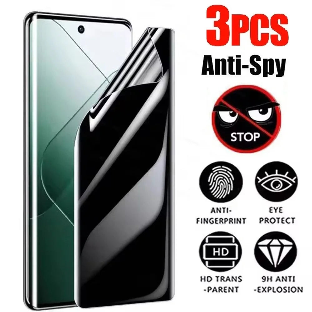 3Pcs Privacy Hydrogel Film For Samsung Galaxy S23 S22 S10 Plus S20 S21 FE S25 Edge Anti-spy Screen Protector Note 10Plus 20UItra