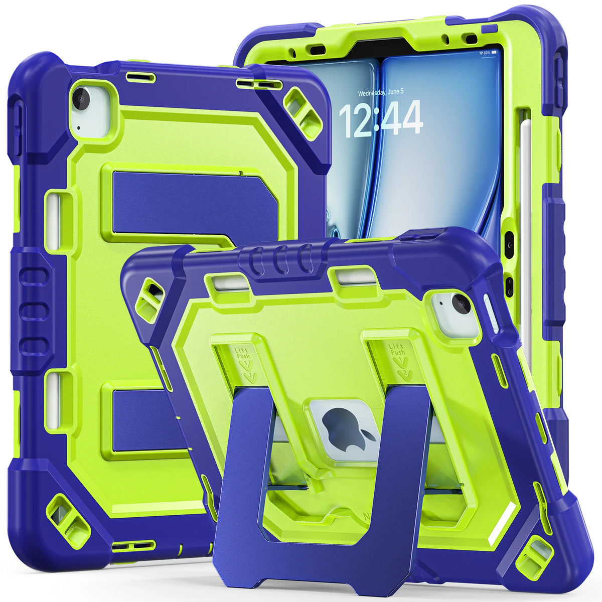 Heavy Duty Shock Resistance Case For iPad 11(A16) 10th Generation Air 11 M2 M3 M4 Pro 11 2025/2024 2018-2022 Air 5 4 10.9 "Cover
