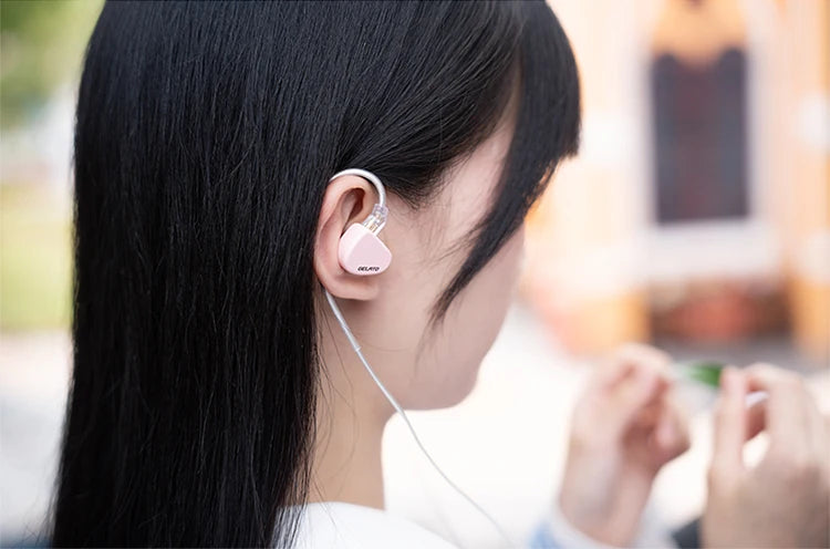 iBasso Jr. Gelato HiFi Wired Earphones In Ear Music Headphones High Quality Sport Headset Customized Pc Gamer Accessories Gifts