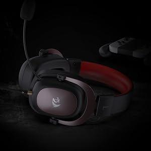 Redragon H510 Zeus Wired Gaming Headset - 7.1 Surround Sound - Memory Foam Ear Pads - 53MM Drivers Detachable Microphone