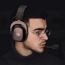 Redragon H510 Zeus Wired Gaming Headset - 7.1 Surround Sound - Memory Foam Ear Pads - 53MM Drivers  Detachable Microphone