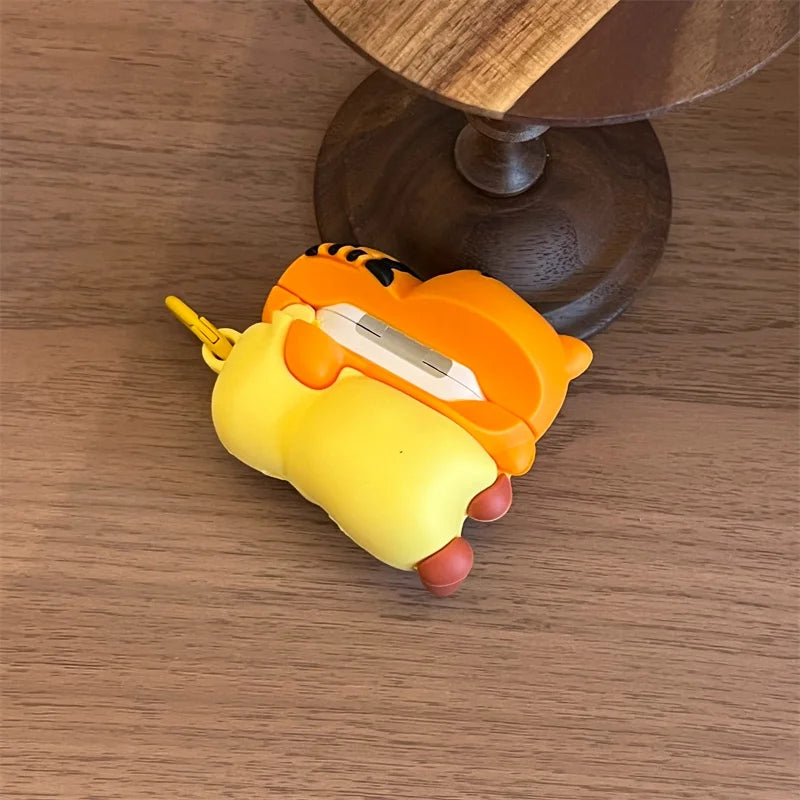 Kawaii Cute Cat Headphone Case For Apple Airpods 4 3 Pro 2 Cover Silicone Headphone Charging Cases For Airpod Pro2 Headset Funda
