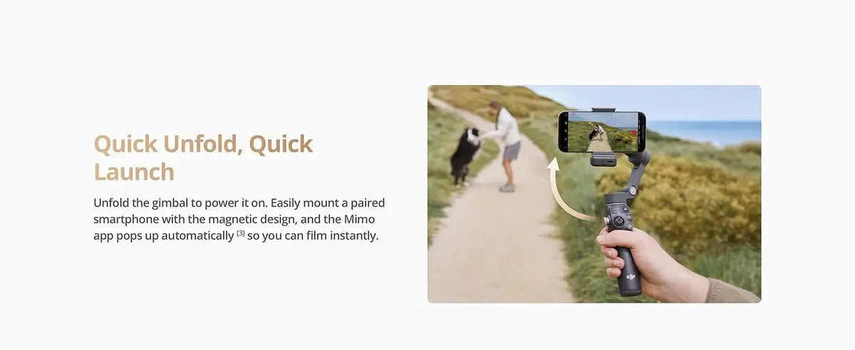 DJI Osmo Mobile 7P Gimbal Stabilizer 3-Axis Phone Gimbal with Built-in Extension Rod And Tripod Native Tracking Lighting Quick Launch One-Tap Edit 10hrs Use Phone Charging