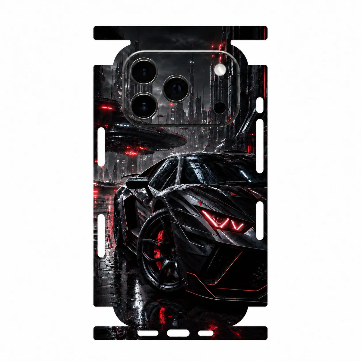 Faux Leather Rear Back Full Wrap Film for iPhone 18 17 16 15 14 13 Duo Pro Max Plus Anti-Scratch Protective Skin Sticker Cover