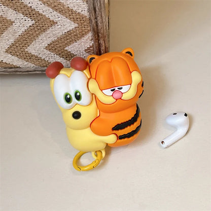 Kawaii Cute Cat Headphone Case For Apple Airpods 4 3 Pro 2 Cover Silicone Headphone Charging Cases For Airpod Pro2 Headset Funda