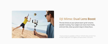 DJI Osmo Mobile 7P Gimbal Stabilizer 3-Axis Phone Gimbal with Built-in Extension Rod And Tripod Native Tracking Lighting Quick Launch One-Tap Edit 10hrs Use Phone Charging