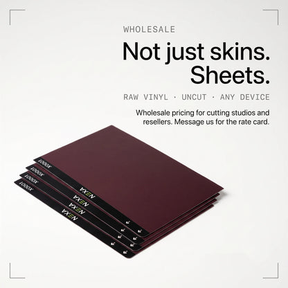 Full Wrap Skin for iPhone 18 Pro Max 18 Pro 17 Pro Max - [BURGUNDY] [PC01] | Full Wrap & Camera | Nexa Skins