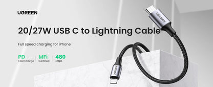 Ugreen Micro USB Cable 2A Nylon Fast Charging USB Cable for Samsung Xiaomi HTC USB Charger Data Cable Mobile Phone Cable