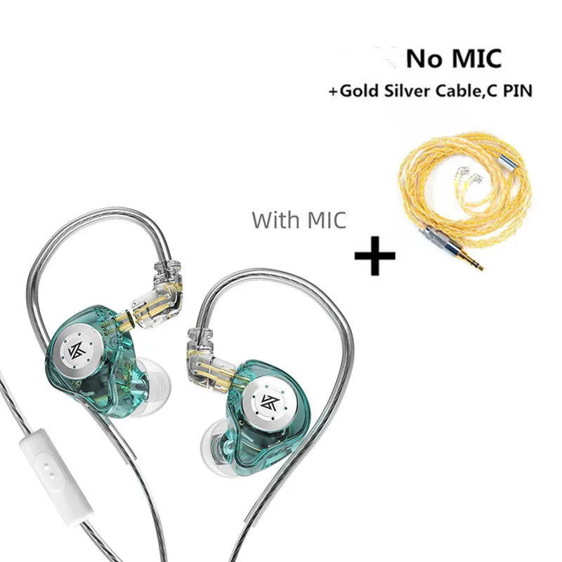 KZ EDX PRO Dynamic Earphones HIFI Bass Earbuds In Ear Monitor Earphones Sport Noise Cancelling Headset KZ EDXPRO MT1 CSN ZST SKS