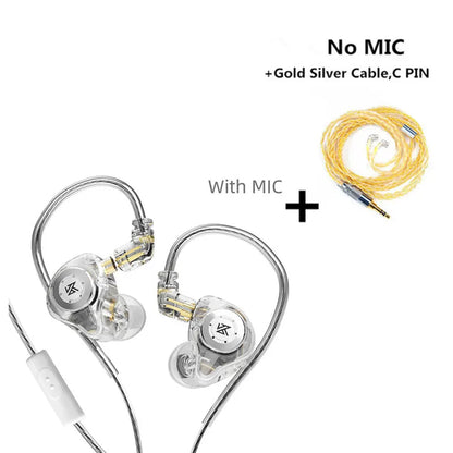KZ EDX PRO Dynamic Earphones HIFI Bass Earbuds In Ear Monitor Earphones Sport Noise Cancelling Headset KZ EDXPRO MT1 CSN ZST SKS