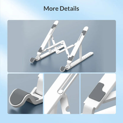 ORICO Portable Laptop Stand Riser Foldable Adjustable Notebook Holder Vertical Computer Stand Desk 7 Angles for MacBook Tablets