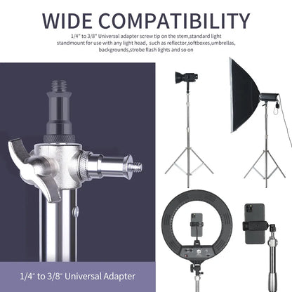2/2.9M Tripod Super Stable Big Tripod Foldable Light Stand Lifting Frame Wheels Photography Softbox Photo Studio Stainless Steel