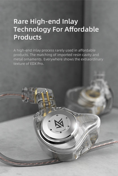 KZ EDX PRO Dynamic Earphones HIFI Bass Earbuds In Ear Monitor Earphones Sport Noise Cancelling Headset KZ EDXPRO MT1 CSN ZST SKS