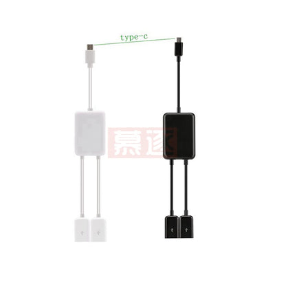 Hot! neue Design Hohe Qualität Portable USB 3.1 Typ C USB-C Dual 2 Port Hub Adapter Für PC Laptop Tablet BK