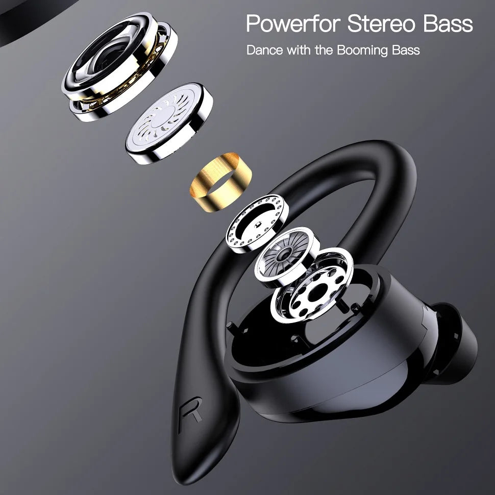 TWS Wireless Earphones Bluetooth-compatible 5.4 Headphones IPX7 Waterproof Earbuds LED Display HD Stereo Mic for Xiaomi iPhone