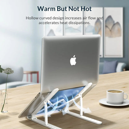 ORICO Portable Laptop Stand Riser Foldable Adjustable Notebook Holder Vertical Computer Stand Desk 7 Angles for MacBook Tablets