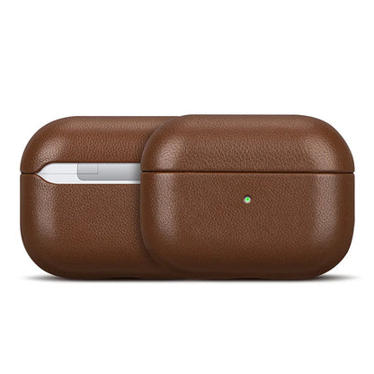 Genuine Leather for Apple AirPods Pro 3 Case Luxury Sheep Skin Protective Cover for AirPods Pro 3rd Generation 2025 Coffee Color