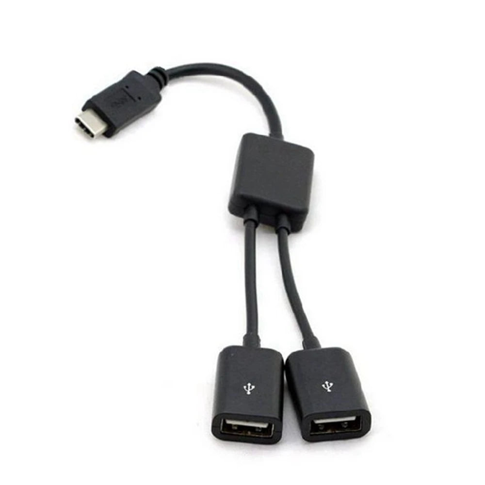 Hot! neue Design Hohe Qualität Portable USB 3.1 Typ C USB-C Dual 2 Port Hub Adapter Für PC Laptop Tablet BK
