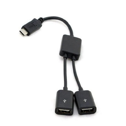 Hot! neue Design Hohe Qualität Portable USB 3.1 Typ C USB-C Dual 2 Port Hub Adapter Für PC Laptop Tablet BK