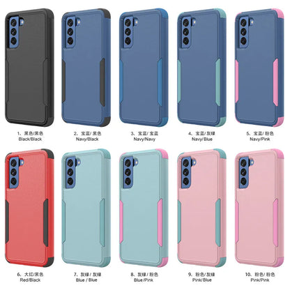 For Samsung Galaxy S21 FE S22 Plus S23 S24 Ultra 3 Layer Armor Hybrid Shockproof Case for A12 A32 A52 A52S A13 A33 A53 A14 A54