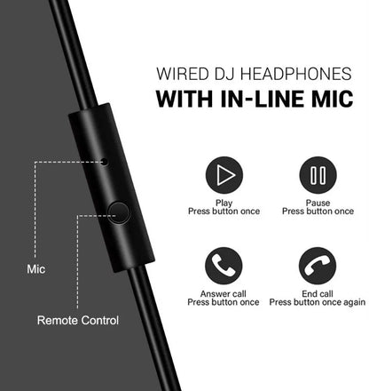 Oneodio Over Ear Headphones Hifi Studio DJ Headphone Wired Monitor Music Gaming Headset Earphone For Phone Computer PC With Mic