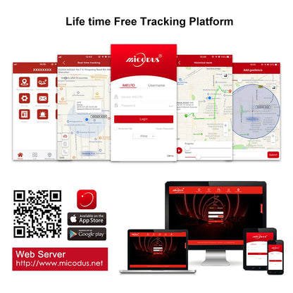MiCODUS Relay GPS Tracker Car MV730 9-90V Cut Fuel ACC Detect 2G 4G Mini Motorcycle GPS Realtime Track Vibrate Alert FREE APP