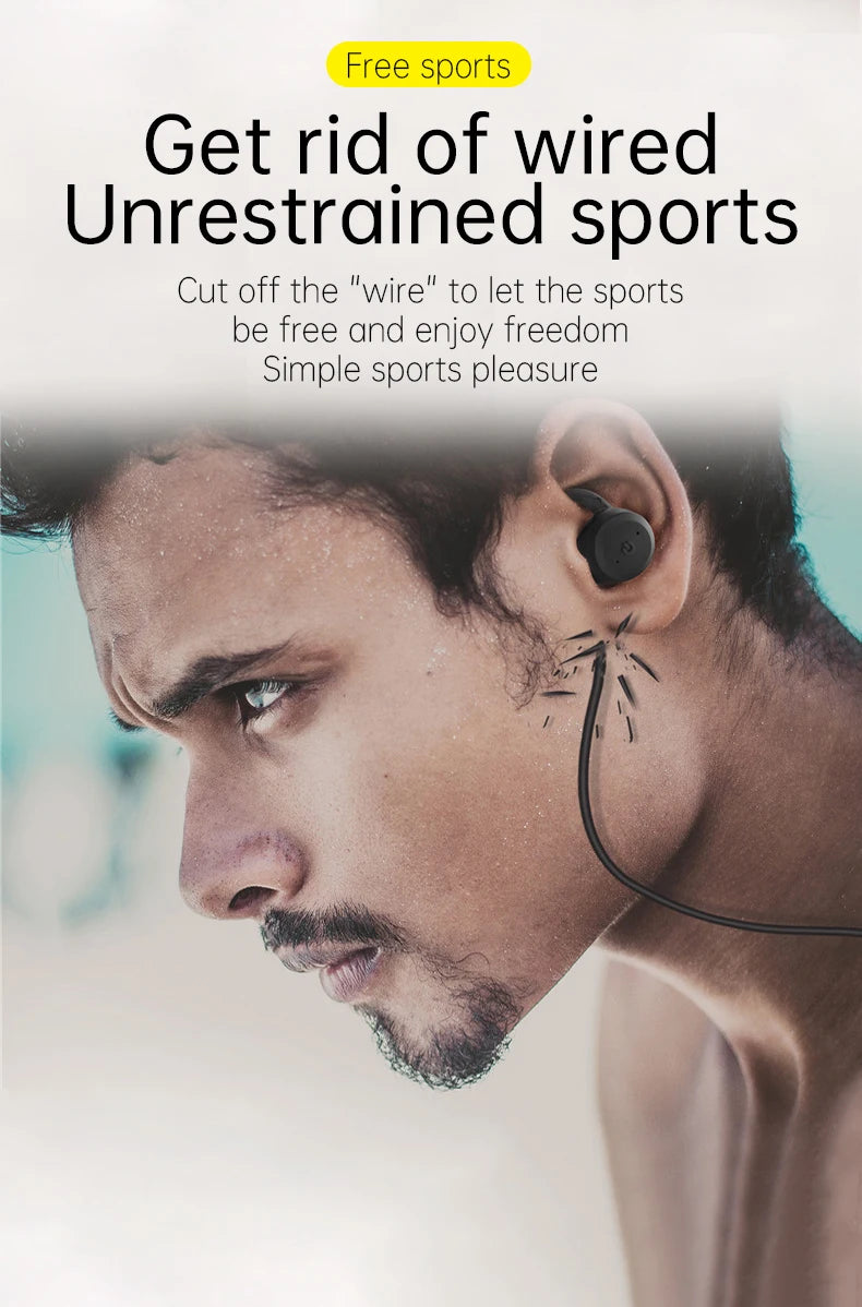 Bluetooth Wireless Headphones with Mic Sports Waterproof TWS Bluetooth Earphones Key Control Wireless Headsets Earbuds Phone
