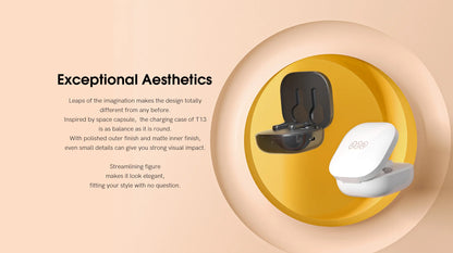 QCY T13 Wireless Bluetooth Earphone with 4 Mics ENC HD Call Headset V5.1 TWS Earphone Touch Control Earbuds Long Standby 40H