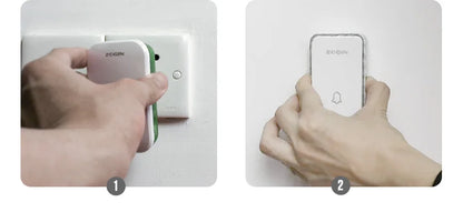Self-Powered Wireless Doorbell No Battery Needed, 100dB Loud Chime, 120m Range, Waterproof (IP44), 52 Melodies