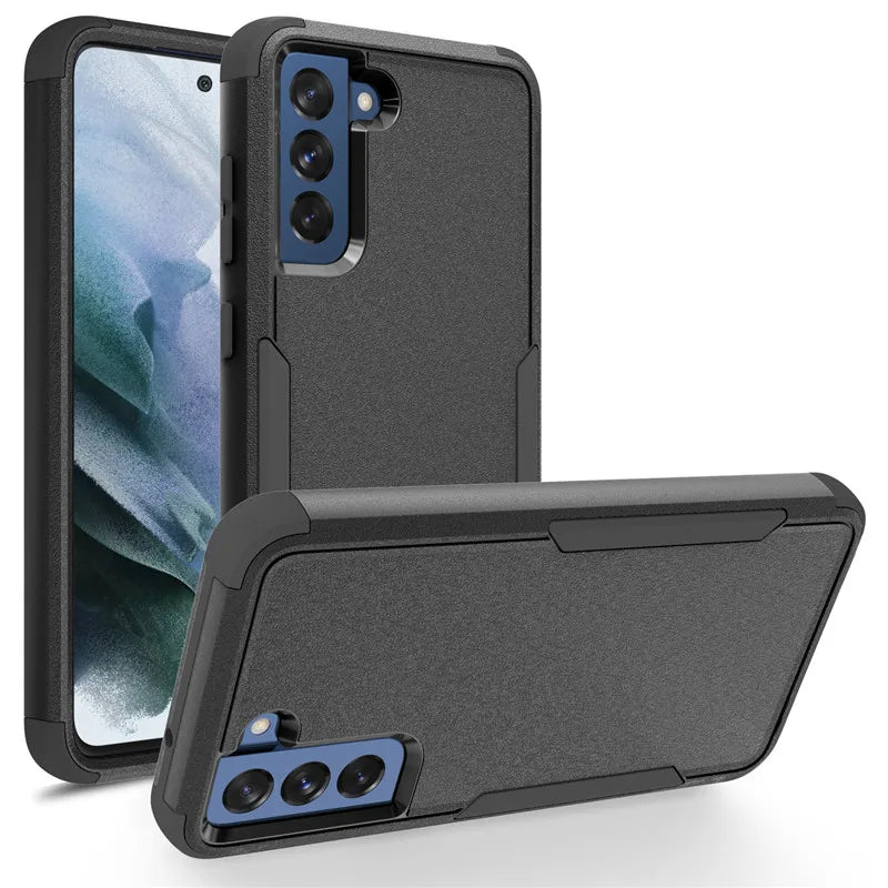 For Samsung Galaxy S21 FE S22 Plus S23 S24 Ultra 3 Layer Armor Hybrid Shockproof Case for A12 A32 A52 A52S A13 A33 A53 A14 A54