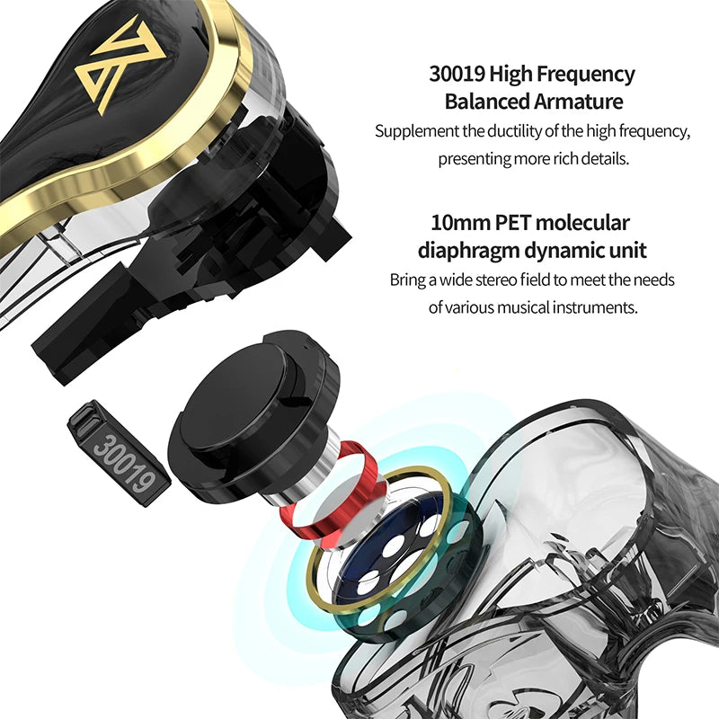 KZ SK10 Pro TWS Earphones Bluetooth Wireless Hybrid HiFi Game Earbuds Noise Cancelling Sport Monitor Headset Z3 SKS S2 Z1PRO