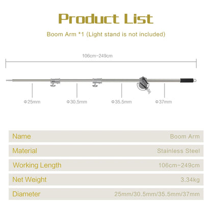 Super Stable Stainless Steel Big Tripod 2.8M Foldable Lighting Stand Tripod Photography For Fill Spot Light Softbox Photo Studio