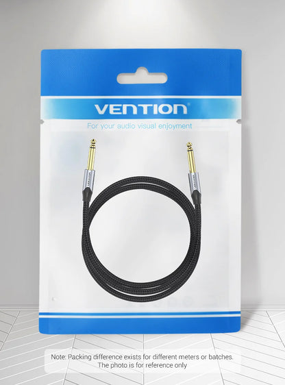 Vention Aux Guitar Cable 6.5 Jack 6.5mm to 6.5mm Audio Cable 6.35mm Aux Cable for Stereo Guitar Mixer Amplifier Speaker cablenew