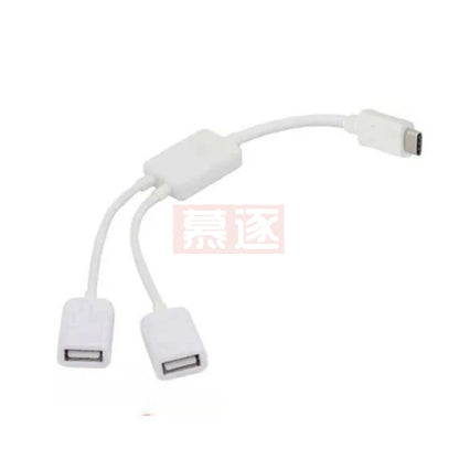 Hot! neue Design Hohe Qualität Portable USB 3.1 Typ C USB-C Dual 2 Port Hub Adapter Für PC Laptop Tablet BK
