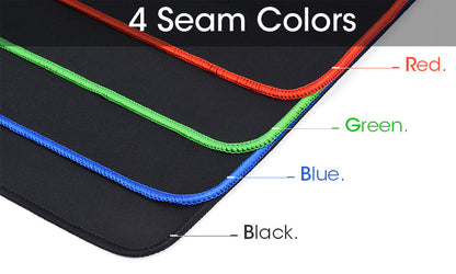 Large Gaming Mouse Pad Computer Mousepad Waterproof Multi-size Anti-slip Natural Rubber Desk Mat with Locking Edge Play