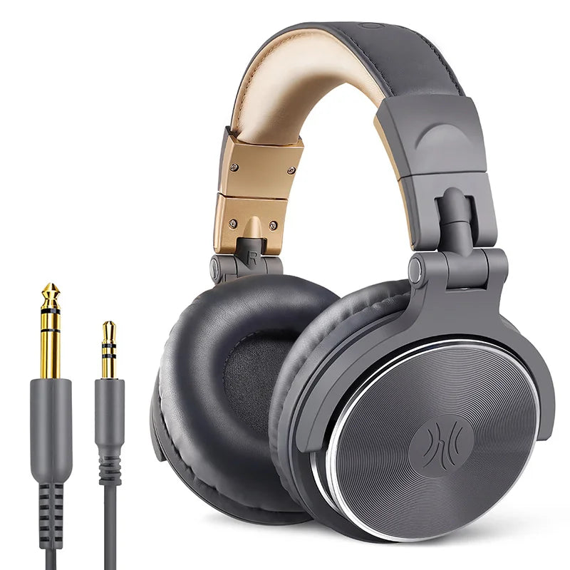 Oneodio Professional DJ Headphones Over Ear Studio Monitor Headset With Microphone HIFI Wired Bass Gaming Headset For Phone