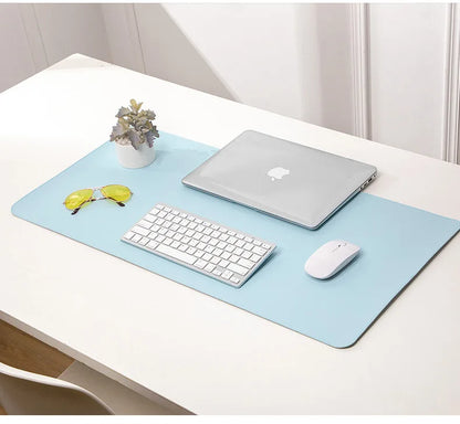white mousepad Portable Mouse pad large Gaming Waterproof Non-slip PU Suede Desk Mat Computer Keyboard desk pad Mats