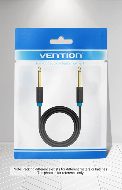 Vention Aux Guitar Cable 6.5 Jack 6.5mm to 6.5mm Audio Cable 6.35mm Aux Cable for Stereo Guitar Mixer Amplifier Speaker cablenew
