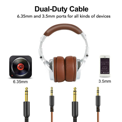 Oneodio Studio Pro DJ Headphone Over Ear 50mm Drivers HIFI Wired Headset Professional Monitor DJ Headphones With Mic For Phone