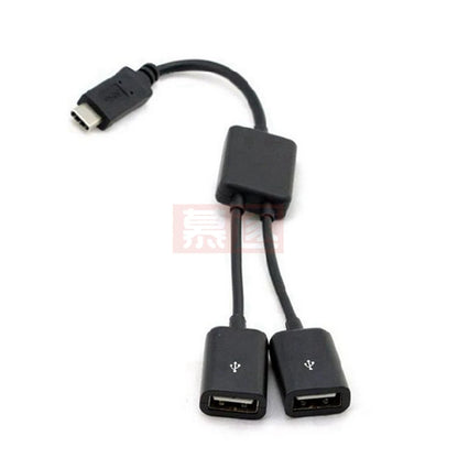 Hot! neue Design Hohe Qualität Portable USB 3.1 Typ C USB-C Dual 2 Port Hub Adapter Für PC Laptop Tablet BK