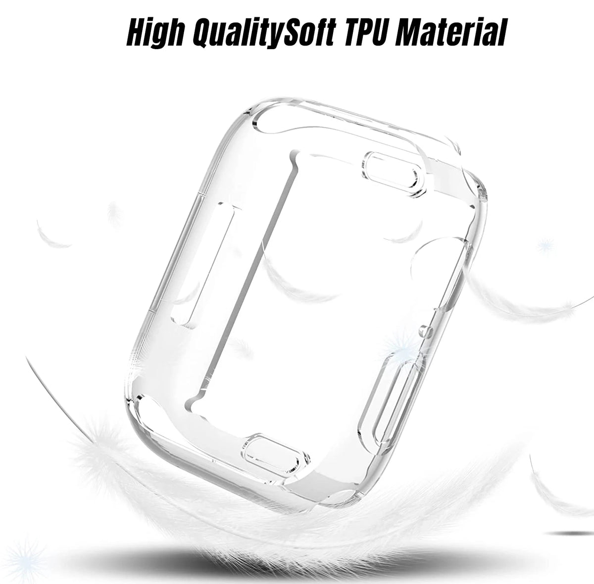 Screen Protector for Apple Watch Case 45mm 41mm 44MM 40MM 42mm 38MM Full TPU Bumper Cover Accessories iWatch Series 9 8 7 SE 6 3