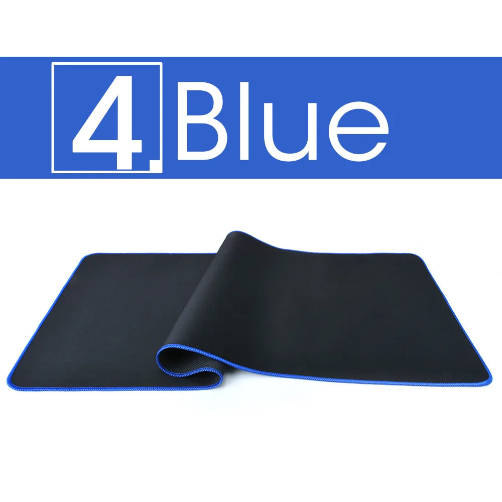 Large Gaming Mouse Pad Computer Mousepad Waterproof Multi-size Anti-slip Natural Rubber Desk Mat with Locking Edge Play