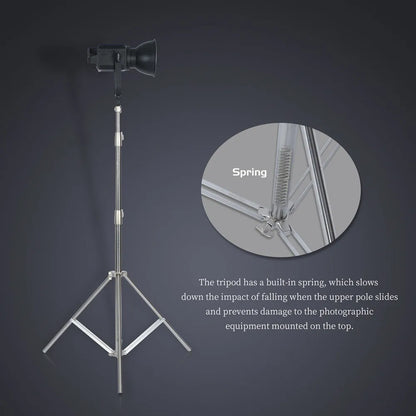 Super Stable Stainless Steel Big Tripod 2.8M Foldable Lighting Stand Tripod Photography For Fill Spot Light Softbox Photo Studio