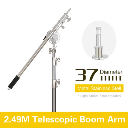Super Stable Stainless Steel Big Tripod 2.8M Foldable Lighting Stand Tripod Photography For Fill Spot Light Softbox Photo Studio