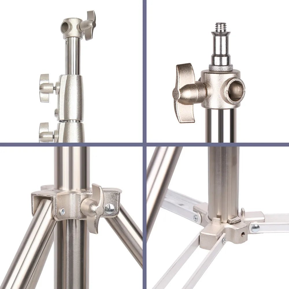 Super Stable Stainless Steel Big Tripod 2.8M Foldable Lighting Stand Tripod Photography For Fill Spot Light Softbox Photo Studio